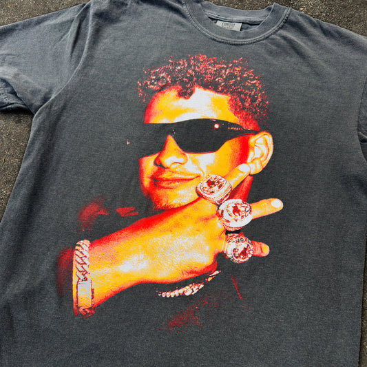 Pepper t-shirt with Patrick Mahomes and his 3 Super Bowl rings screen-printed graphic by Always Outside