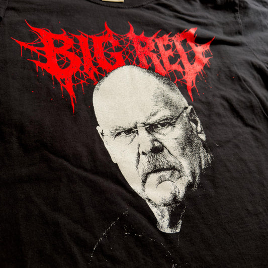 Death Metal Big Red T-Shirt | Kansas City Chiefs Andy Reid | Vintage Style Black Comfort Colors Tee